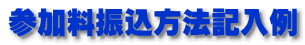 参加料振込方法記入例